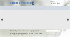 Desktop Screenshot of loekkendyreklinik.dk