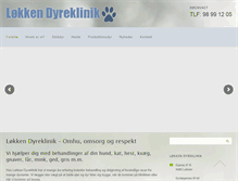 Tablet Screenshot of loekkendyreklinik.dk